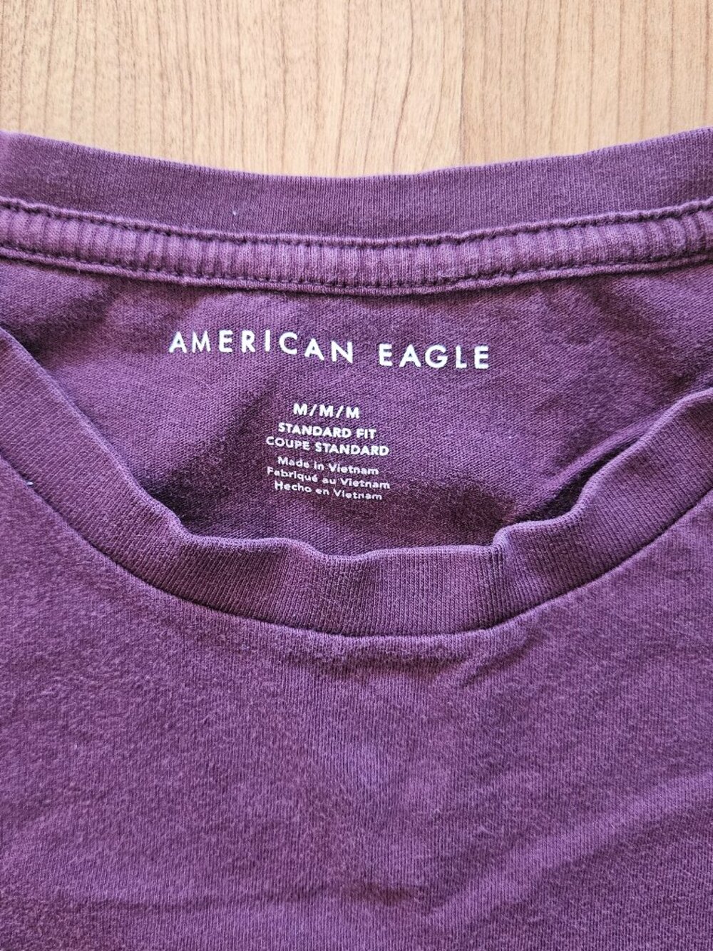 Soft! Men's Maroon American Eagle Outfitters cotton short sleeve Tee - Medium - Picture 2 of 3